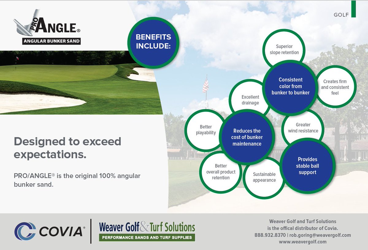 Designed to exceed expectations. <a href="/ProAngleOhio/">Pro/Angle Sand</a> #bunkersand