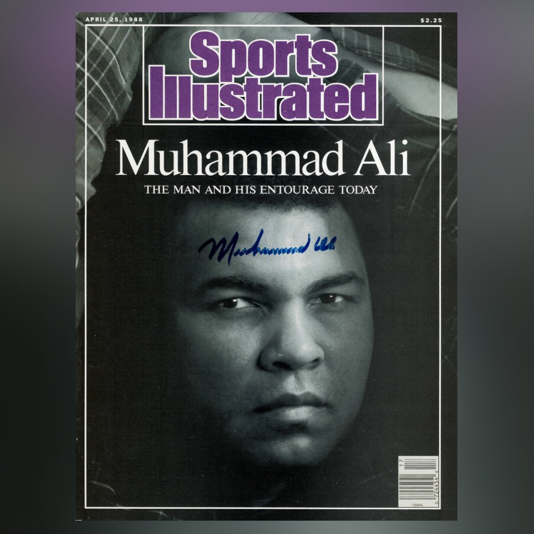 Jim Irsay is proud to be the steward of several iconic Muhammad Ali items, including this signed copy of Sports Illustrated from April 1988. 

Visit our website to learn more about Ali's legacy: jimirsaycollection.com