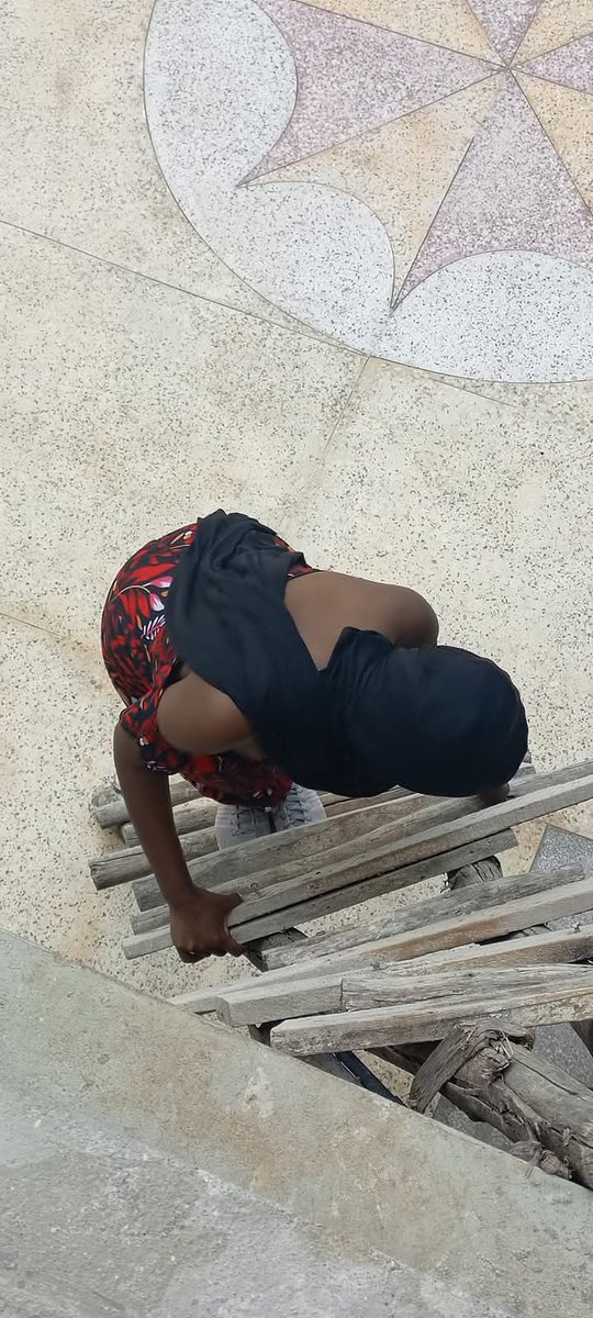 When your friend builds a mansion, so you use a ladder to get to the rooftop. I can't wait for this house to be completed, so I can go play with her kids.