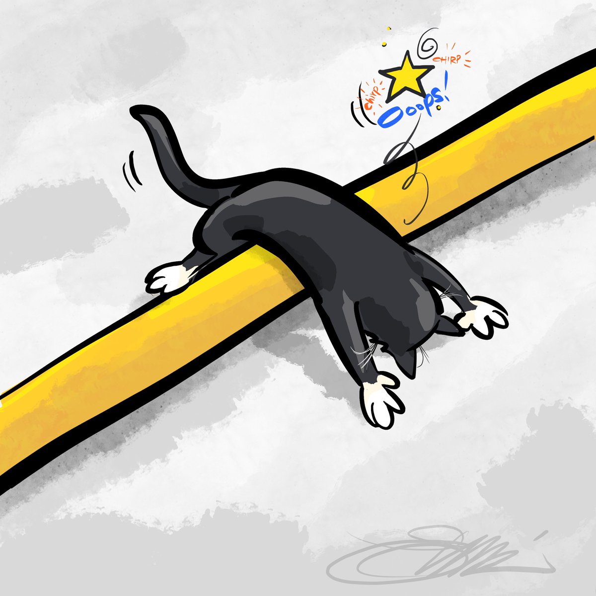 erminski's tweet photo. This month’s list was made by YOU!
Today’s prompt is SPEED BUMP
Thank you @irwinhahn for today’s prompt💛
#erinsart #love #fun #sketch #erinscat #doodleaday #erinsdoodles #halfhourwarmup #doodleadayapril #fanlist❤️ #max @Procreate https://t.co/H9nuKmH5cU