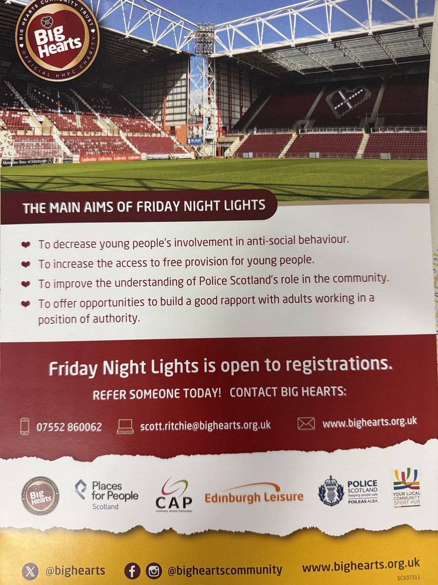 Big Hearts Friday Nights Lights.