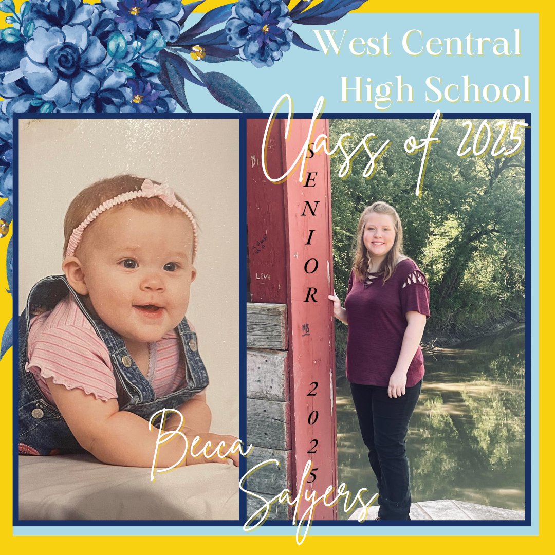 Congratulations on your upcoming graduation, Becca! We are proud of you!