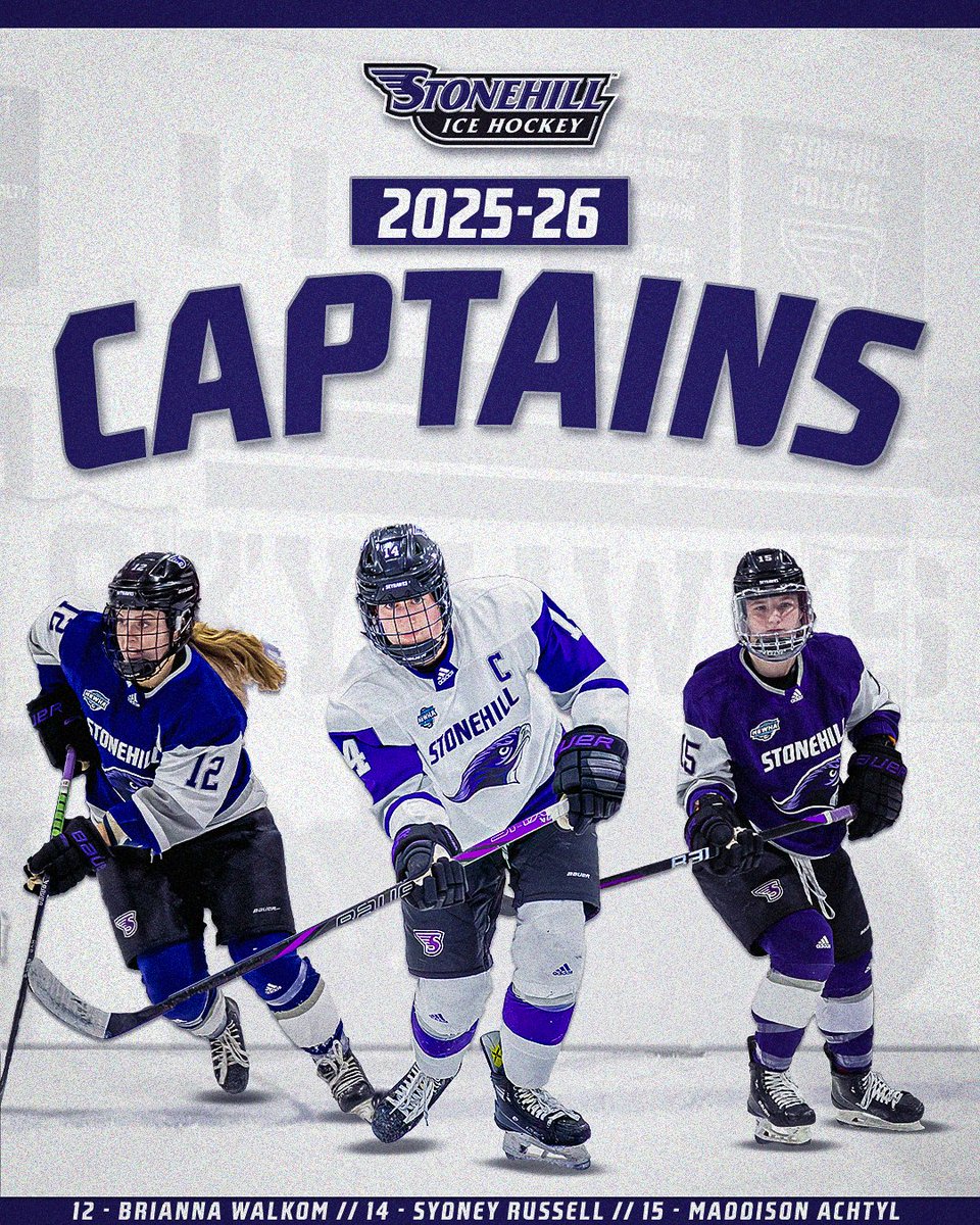 Excited to introduce our 2⃣0⃣2⃣5⃣-2⃣6⃣ Captains!🎉🏒

✅Sydney Russell
✅Brianna Walkom
✅Maddison Achtyl

#GoHill | #BeTheLegacy | #HereNowForever