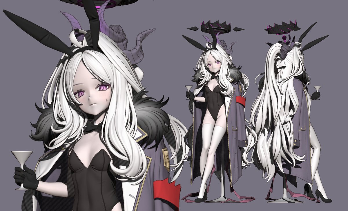RWhite562's tweet image. 蔚蓝档案/空崎日奈兔女郎、
原画:U助 @u_skeeep
和以前一样,会准备两张脸
#ブルーアーカイブ #BlueArcive #空崎ヒナ