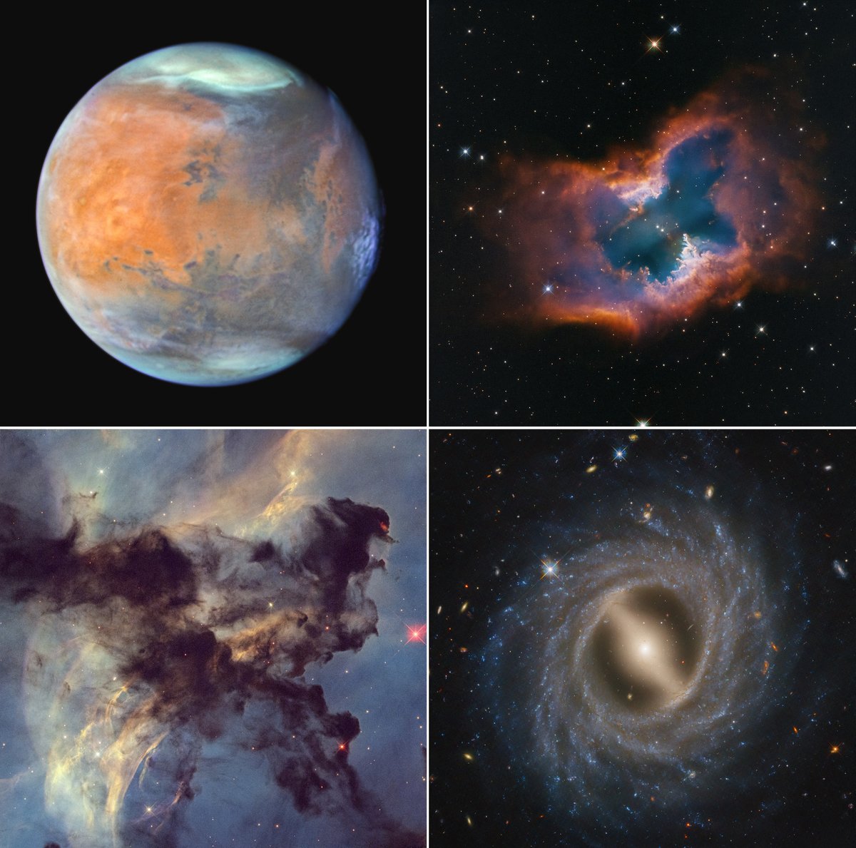 One telescope. Nearly 1.7 million observations. Thirty-five years – and counting.

Hubble's new 35th anniversary images show cosmic sites from within our solar system to our galaxy and beyond – a reminder of the mission's impact on every area of astronomy. ⬇️