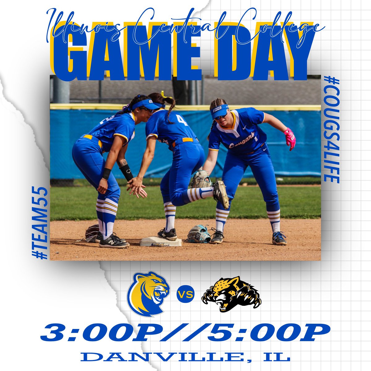 GAME DAY ON THE ROAD😤

🆚 DANVILLE
⏰ 3:00P // 5:00P
📍 DANVILLE, IL

#cougs4life
#team55