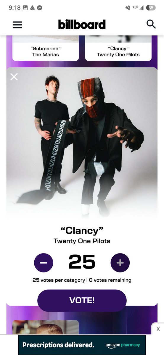 paladinwalls's tweet image. los quiero ver votando a todos!! están nominados a Best Rock Artist y Best Rock Album en los AMAs y pueden votar con este link:
 billboard.com/amasvote/