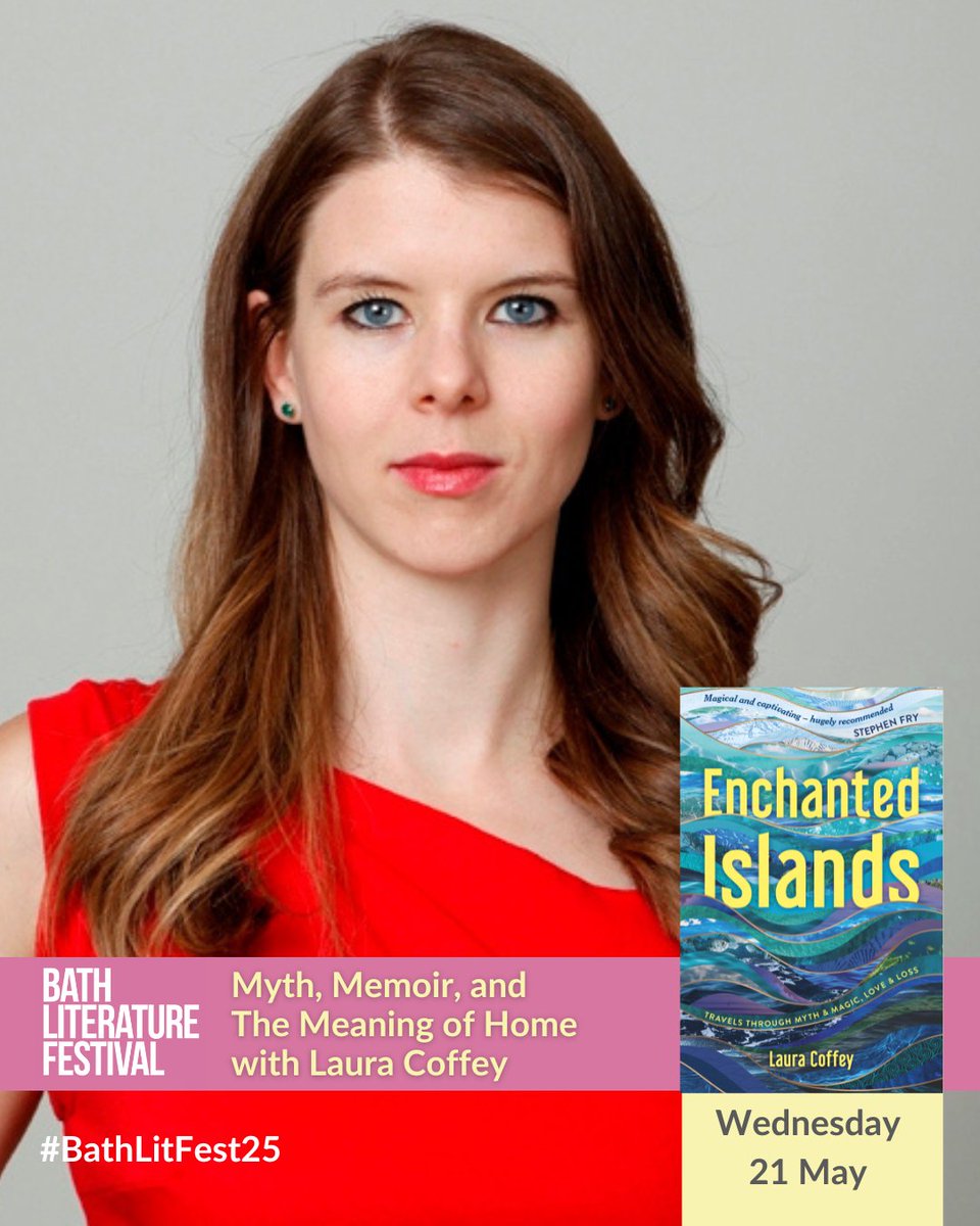 Enchanted Islands by Laura Coffey is a beautifully written tale that weaves together memoir and mythology and invites us to consider the meaning of home. 

Myth, Memoir and the Meaning of Home
Wednesday 21 May, 1pm
The Mission Theatre
bathfestivals.org.uk/the-bath-festi…

#BathLitFest25