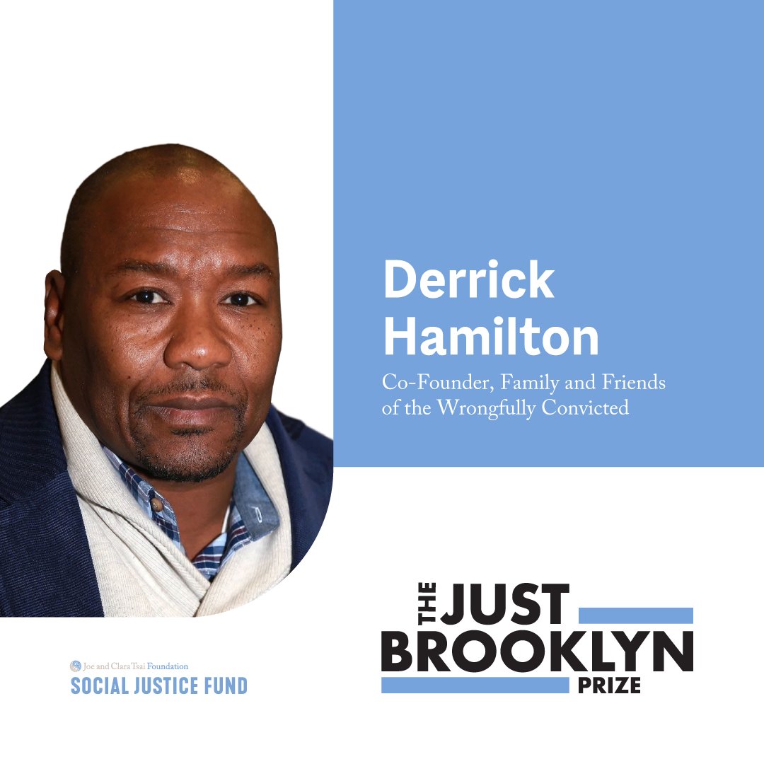 Meet Derrick – 2025 Just Brooklyn Prize Winner, and Co-Founder of Family and Friends of the Wrongfully Convicted. He launched a justice movement from prison, now mentors youth, trains law students, and fights wrongful convictions.