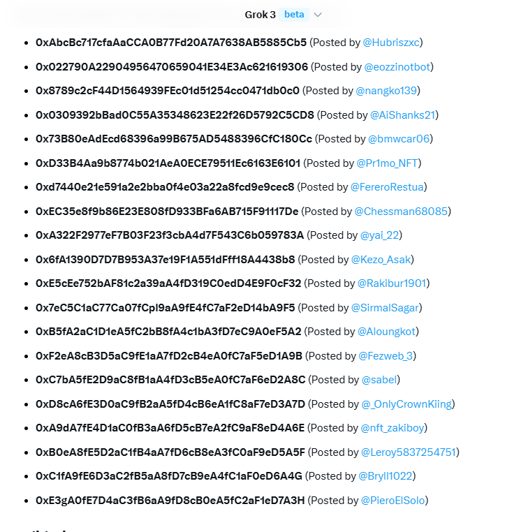 Congratulations to the winners!
All wallet addresses have been submitted.