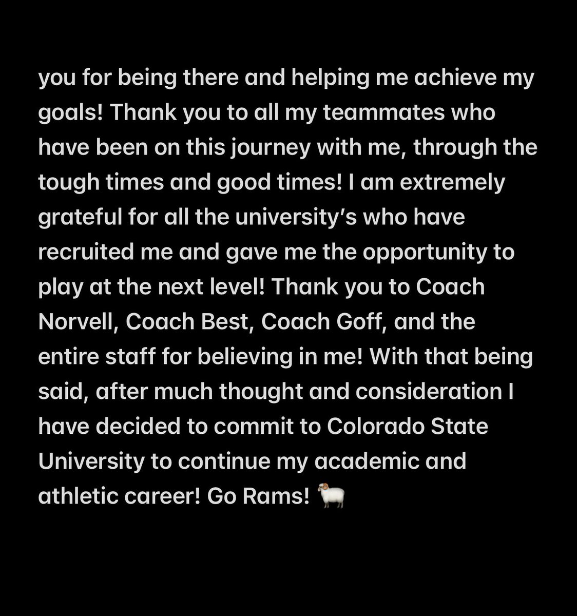 Jace Winchester (@jacewinchester3) on Twitter photo #AGTG I have committed to <a href="/CSUFootball/">Colorado State Football</a> ‼️ #Gorams <a href="/CoachJayNorvell/">Jay Norvell</a> <a href="/BillyBestOL/">Bill Best</a> <a href="/CoachMGoff/">Mike Goff</a> <a href="/Bobby_Lawrence_/">Bobby Lawrence</a> <a href="/Alex_Collins91/">Alex Collins</a> #AGTG I have committed to <a href="/CSUFootball/">Colorado State Football</a> ‼️ #Gorams <a href="/CoachJayNorvell/">Jay Norvell</a> <a href="/BillyBestOL/">Bill Best</a> <a href="/CoachMGoff/">Mike Goff</a> <a href="/Bobby_Lawrence_/">Bobby Lawrence</a> <a href="/Alex_Collins91/">Alex Collins</a>