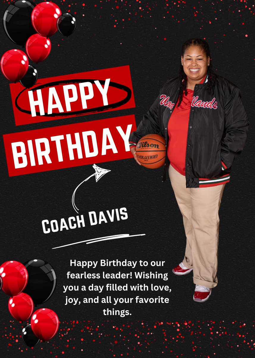 Happy Birthday Coach Davis!! Thank you for all you do! ❤️💚