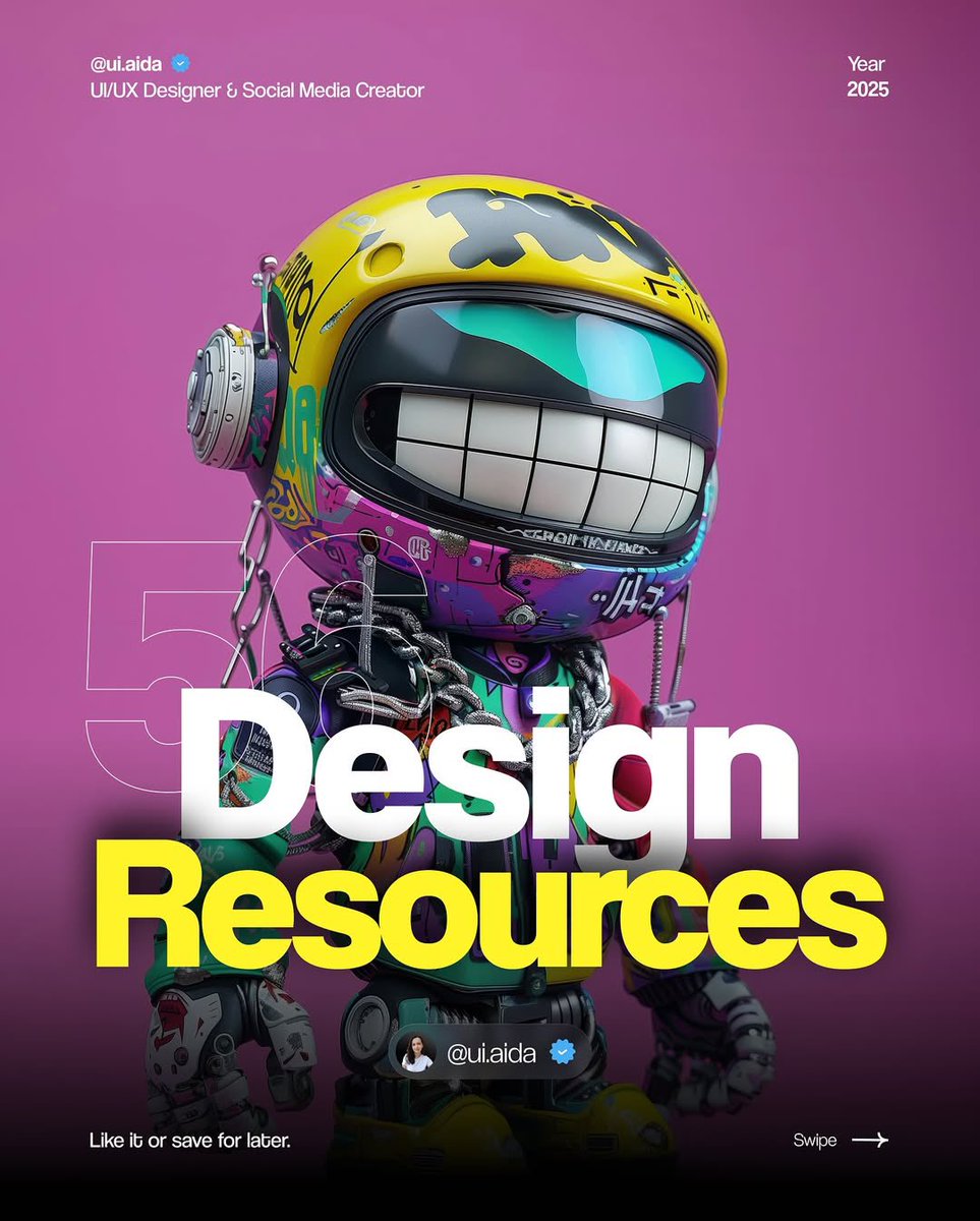 UiSavior's tweet image. Top Design Resources for 2025! 🎨