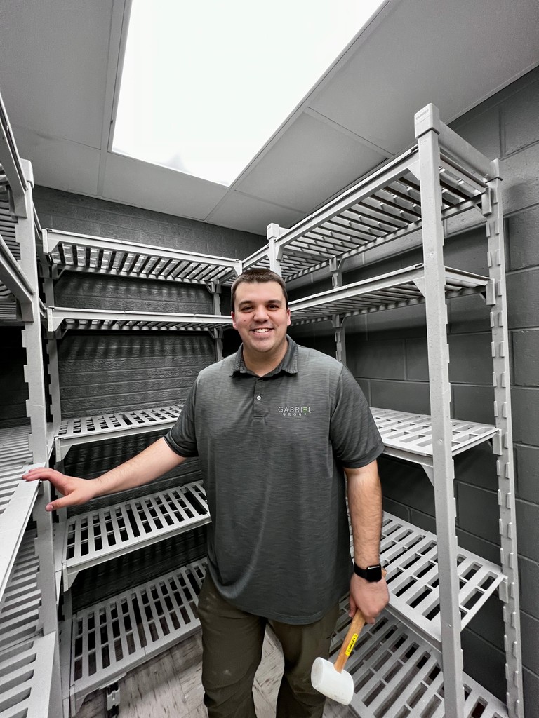 GabrielGroup2's tweet photo. Gabriel Group's Alex proudly showing off a fresh Cambro shelving install at a high school in Michigan—bringing durable, organized storage solutions to the next generation! https://t.co/pNFwVIz6HA