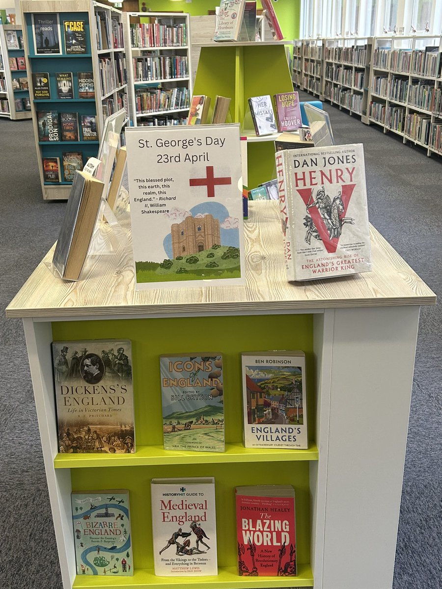 Ayub Khan MBE (@ayubkhan786) on Twitter photo Happy #StGeorgesDay Well done <a href="/warkslibraries/">Warwickshire Libraries</a> Love the fantastic eye catching display! Happy #StGeorgesDay Well done <a href="/warkslibraries/">Warwickshire Libraries</a> Love the fantastic eye catching display!