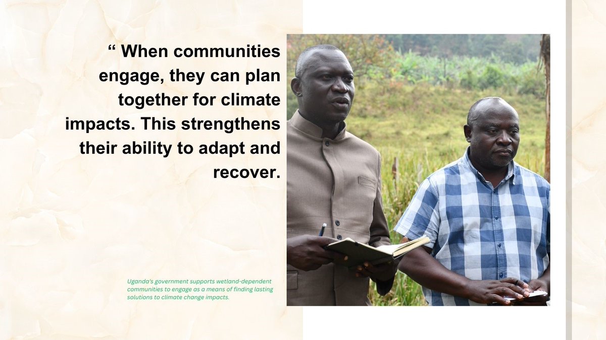 CfprojectG's tweet image. With funds from @theGCF, @UNDPUganda, the Ugandan gov't supports wetland-dependent communities to engage and find solutions to climate issues. @min_waterUg @MAAIF_Uganda @Env_Alert @NwanneObahor @okidi64 @KagutaMuseveni @OPMUganda @MalingaMalingaj @nemaug