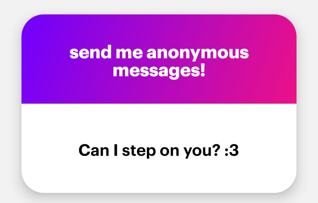 Depends but mayhaps (only if I step on you back~)
