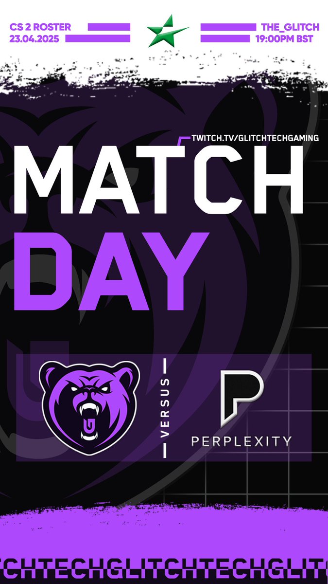 GlitchtechES's tweet image. Glitchtech face off against Perplexity tonight in #ESEA Advanced S53. Will the boys pick up their second Victory?👀

📅Today, 19:00 GMT+1

⚔️Perplexity

🎙️Sleepjie

📺twitch.tv/glitchtechgami…

#glitchthesystem