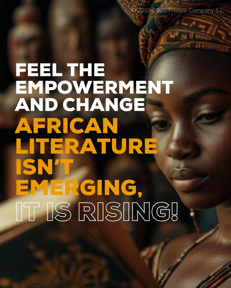 CanexAfrica's tweet image. 📚 #AfricanLiterature is at the forefront of global conversations! Here are 5 reasons to read more #AfricanAuthors:

- Diverse Narratives
- Insights that elevate cultural truths
- Discover myths rooted in African culture
- Unique blend of traditional lore with modern…