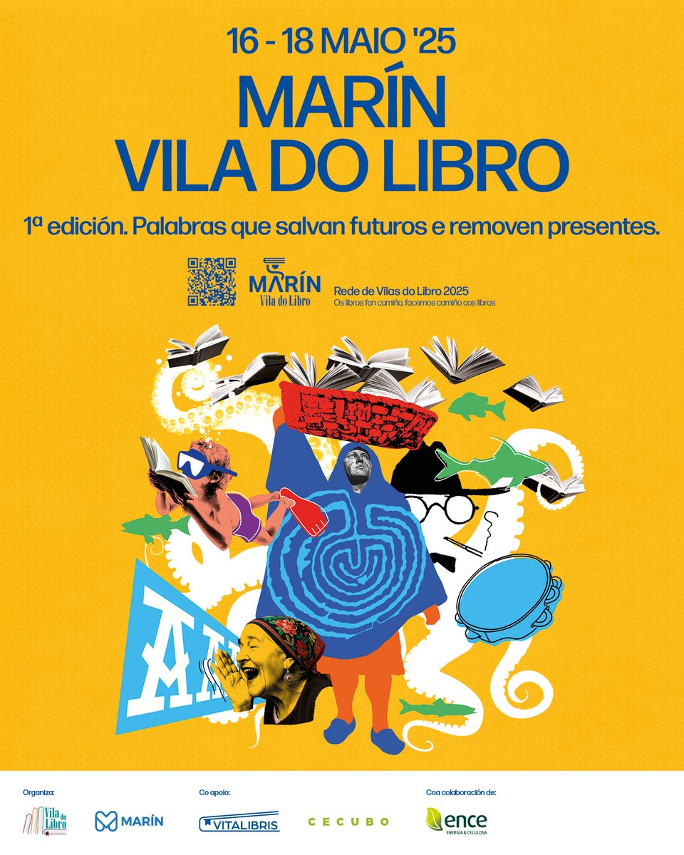 Vila do Libro (@viladolibro) on Twitter photo Do 16 ao 18 de maio de 2025 <a href="/ConcellodeMarin/">Concello de MarĂn</a>
Durante tres dĂas, as rĂşas, prazas e espazos emblemáticos da vila encheranse de libros, voces, contos, pensamento crĂtico e memoria colectiva.
<a href="/Viladelllibre/">Xarxa de Viles del Llibre</a> <a href="/CecuboGroup/">Cecubo Group</a>Â <a href="/Grupo_Ence/">Ence</a>
#enceplansocialpontevedra #LetrasGalegas #VdLMarĂn Do 16 ao 18 de maio de 2025 <a href="/ConcellodeMarin/">Concello de MarĂn</a>
Durante tres dĂas, as rĂşas, prazas e espazos emblemáticos da vila encheranse de libros, voces, contos, pensamento crĂtico e memoria colectiva.
<a href="/Viladelllibre/">Xarxa de Viles del Llibre</a> <a href="/CecuboGroup/">Cecubo Group</a>Â <a href="/Grupo_Ence/">Ence</a>
#enceplansocialpontevedra #LetrasGalegas #VdLMarĂn
