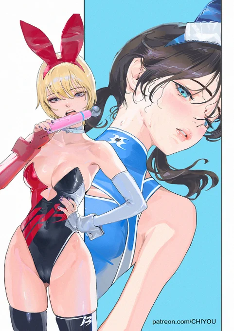 [BunnyBunnyBANG!]April bonus Preview. The drawing process is on my YT channel! welcome to join my project!
