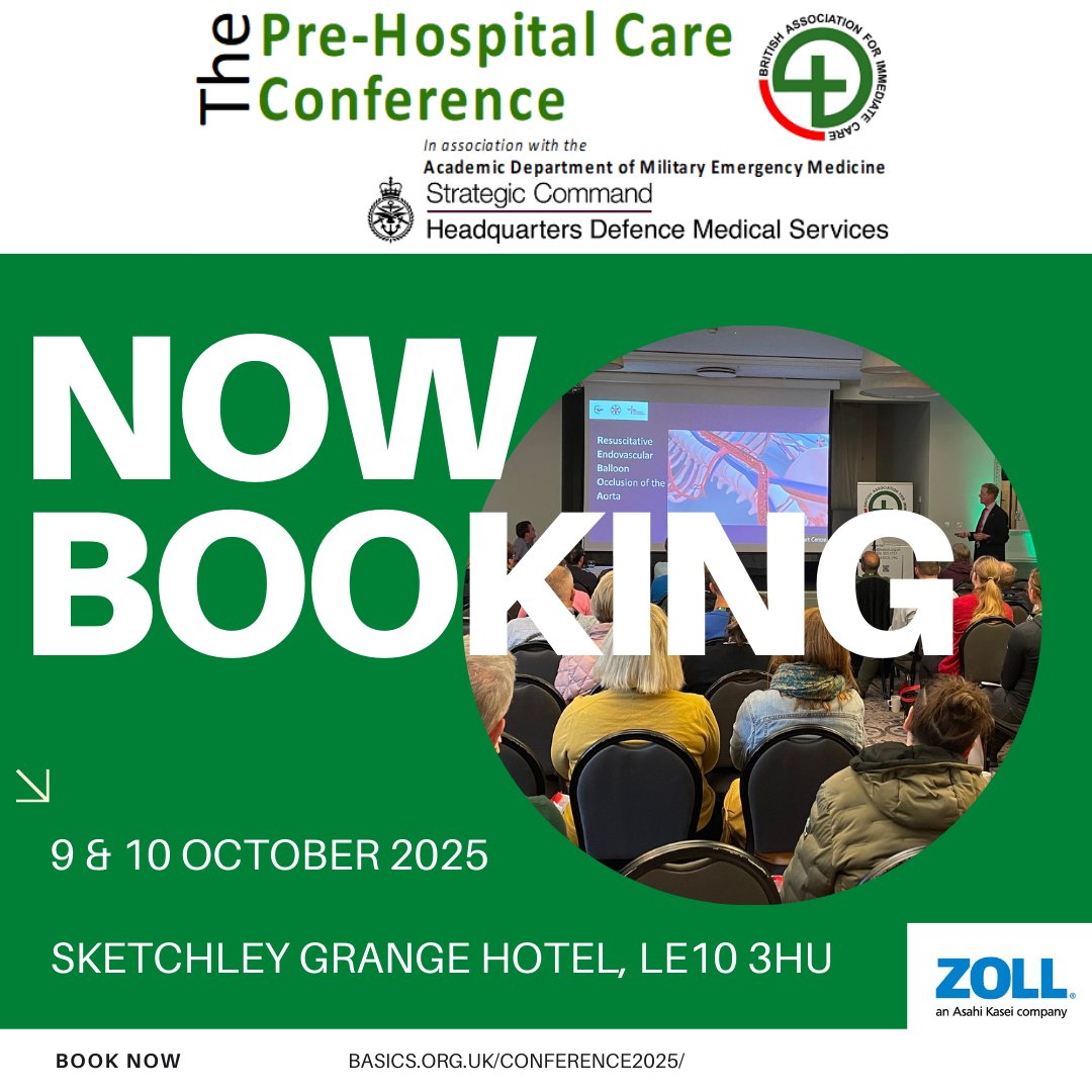 BASICS_HQ (@basics_hq) on Twitter photo 🚨 Booking now open for The Pre-Hospital Care Conference 2025! 🚨Early bird prices: basics.org.uk/conference2025/
Big thanks to our sponsors <a href="/MedicalZoll/">ZOLL_Medical</a> and <a href="/WCIS/">WestCravenInsurance</a>
#BASICS_HQ #BASICS2025 #PreHospitalCare #PHEM #MedicalEducation #EmergencyCare #CriticalCare #ImmediateCare #Paramedics 🚨 Booking now open for The Pre-Hospital Care Conference 2025! 🚨Early bird prices: basics.org.uk/conference2025/
Big thanks to our sponsors <a href="/MedicalZoll/">ZOLL_Medical</a> and <a href="/WCIS/">WestCravenInsurance</a>
#BASICS_HQ #BASICS2025 #PreHospitalCare #PHEM #MedicalEducation #EmergencyCare #CriticalCare #ImmediateCare #Paramedics