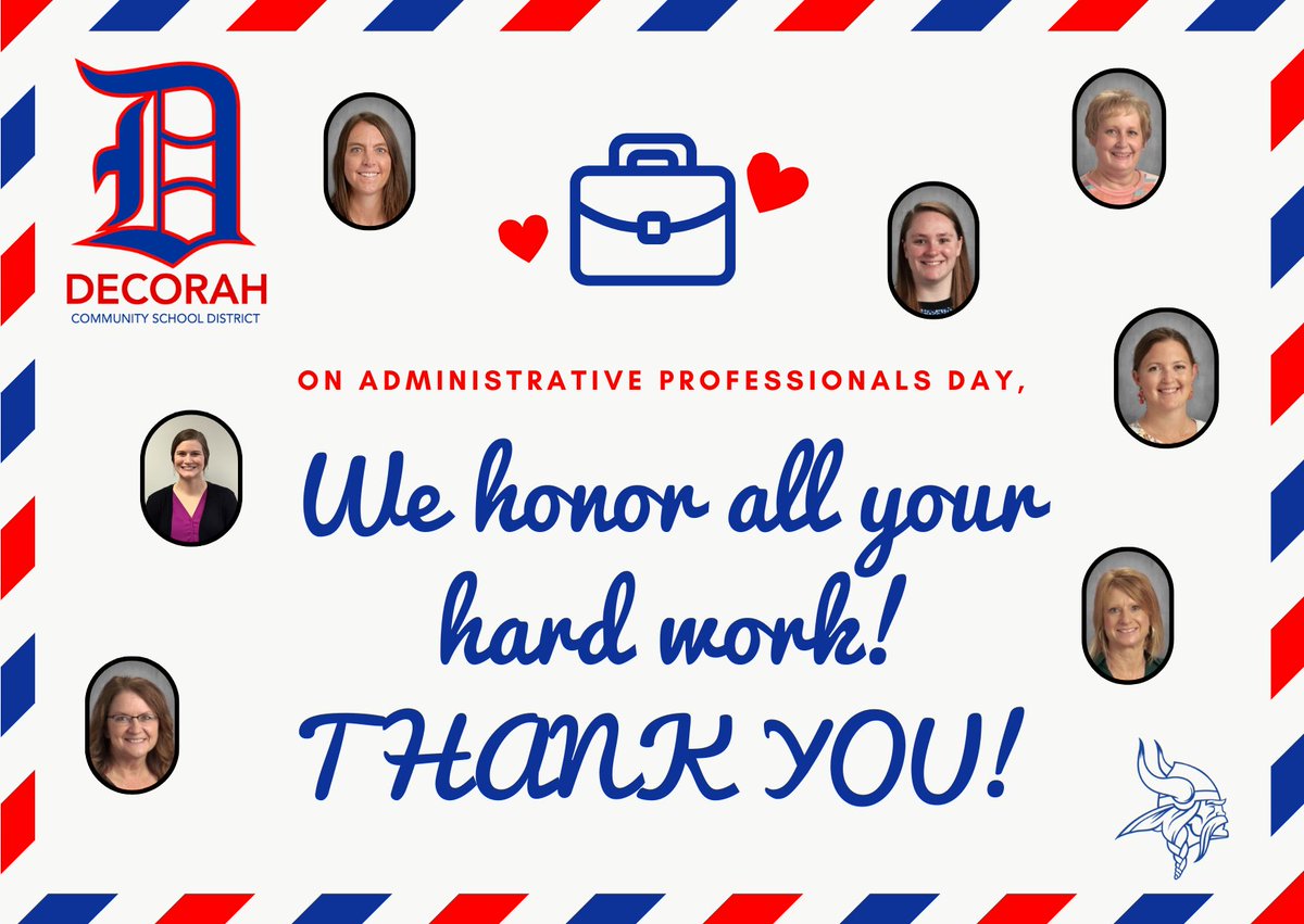 Today, we honor our amazing administrative assistants! Your dedication, hard work, and meticulous attention to detail ensure that everything operates seamlessly each day. We sincerely appreciate the support you offer to everyone and the uplifting energy you contribute to DCSD.