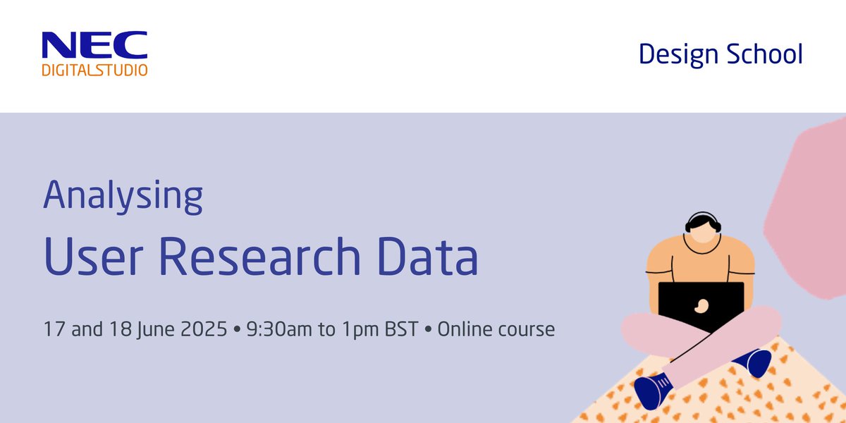 Join our online masterclass on 17 and 18 June to dive deep into qualitative #DataAnalysis 🔍 This course covers theory and gives you hands-on experience in analysing and synthesising qualitative #UserResearch data to create high-quality insights: ow.ly/OO6g50VGiQg