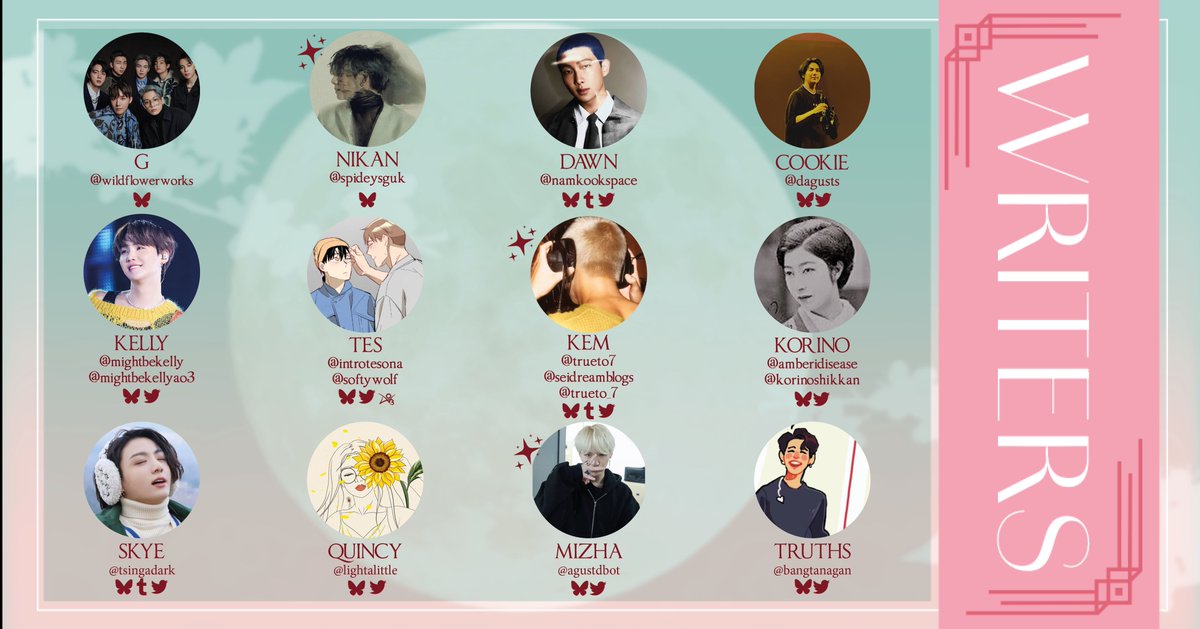 <a href="/doodlebokki/">bokki⁷</a> <a href="/mikrokosmochi_/">mik⁷ ₊˚⊹☆</a> <a href="/safirebluu/">stef⁷✨️</a> <a href="/INSIGHTS_PNG/">oks⁷ 🫟 art</a> <a href="/agustbites/">star⁷ | agust d(umpling)</a> <a href="/Meliminart/">Meli✩</a> <a href="/killuthv/">nini⁷ 🍉</a> <a href="/heysoletsgo/">☆ cal 🍋</a> <a href="/ichigojamu3u/">ichigo (੭ ˘͈ ³ ˘͈ )੭‧˚₊*🍓</a> <a href="/lynahcz/">LynaH 🌻</a> <a href="/BubblegumARTS_/">leah⁷ 🍂🖤</a> <a href="/__jlau/">jeremy 🍊</a> <a href="/leoxvart/">leo⁷ 💌 commissions open!</a> <a href="/temiskoo/">stef🌱</a> 💕 Writer Contributors 💕

@/wildflowerworks, @mightbekellyao3, <a href="/namkookspace/">dawn 🔻 joondimples</a>, <a href="/dagusts/">cookie (mostly updates)</a>, @/spideysguk, <a href="/introtesona/">tes ʕ✿•ᴥ•ʔ</a>, @trueto_7, @amberidisease, @tsingadark, <a href="/lightalittle/">quincy⁷ 🌧️</a>, <a href="/agustdbot/">M ⊹ ⋆｡˚ ⁷</a>, <a href="/bangtanagan/">truths⁷ 🌱</a>