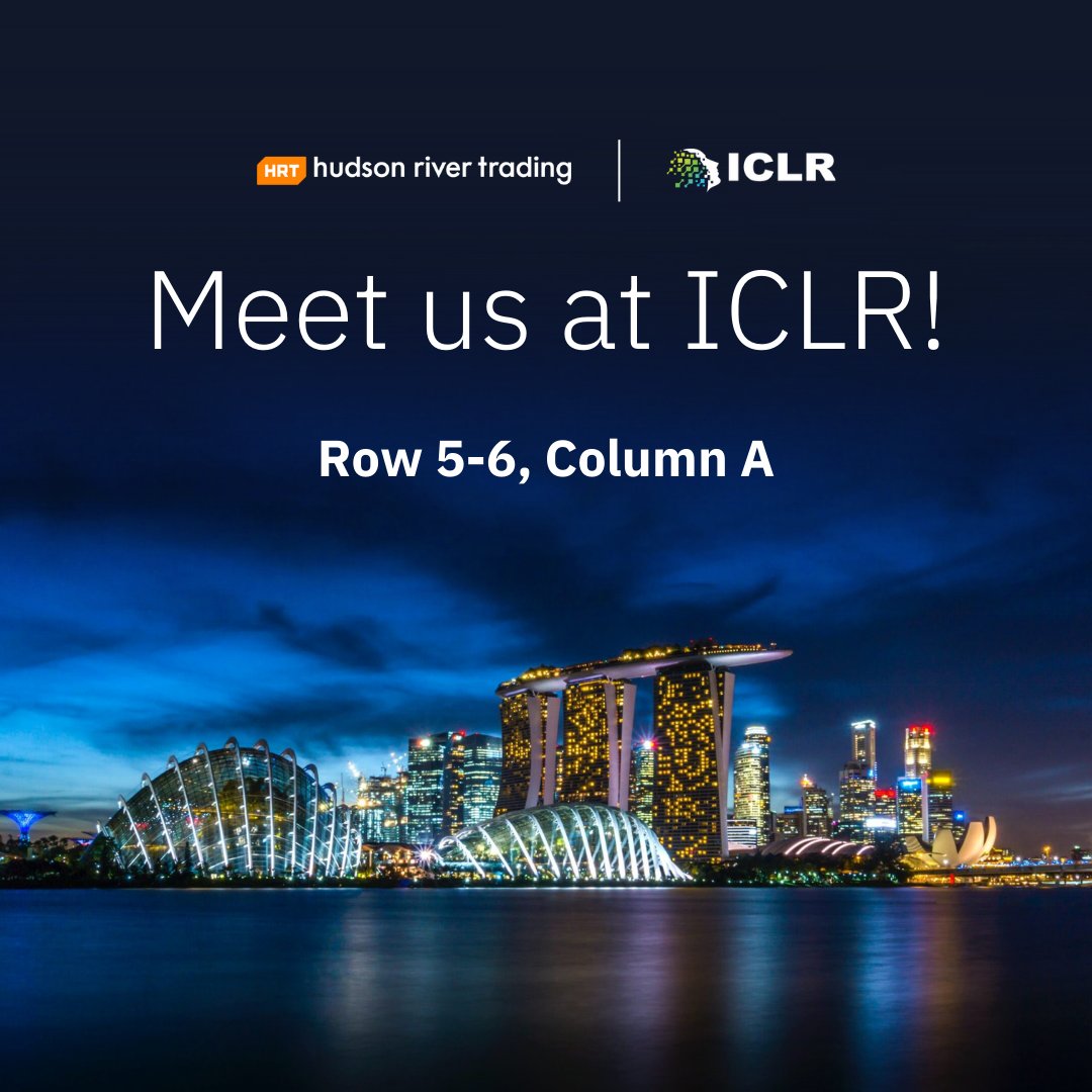 We’re heading to <a href="/iclr_conf/">ICLR 2026</a> 2025! 🇸🇬

Keep an eye out for HRTers at Row 5-6, Column A as we chat about the unique ways we apply ML in our work. 

See you in Singapore 24-26 April!

#ICLR2025 #MachineLearning