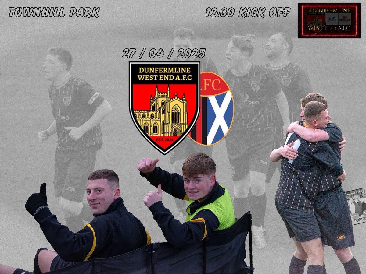 As always any support is greatly appreciated!

📅27/04/2025
🆚Leven Sundays
🏆Fife Sunday Championship 
📍Townhill Park
⏱12:30 KO