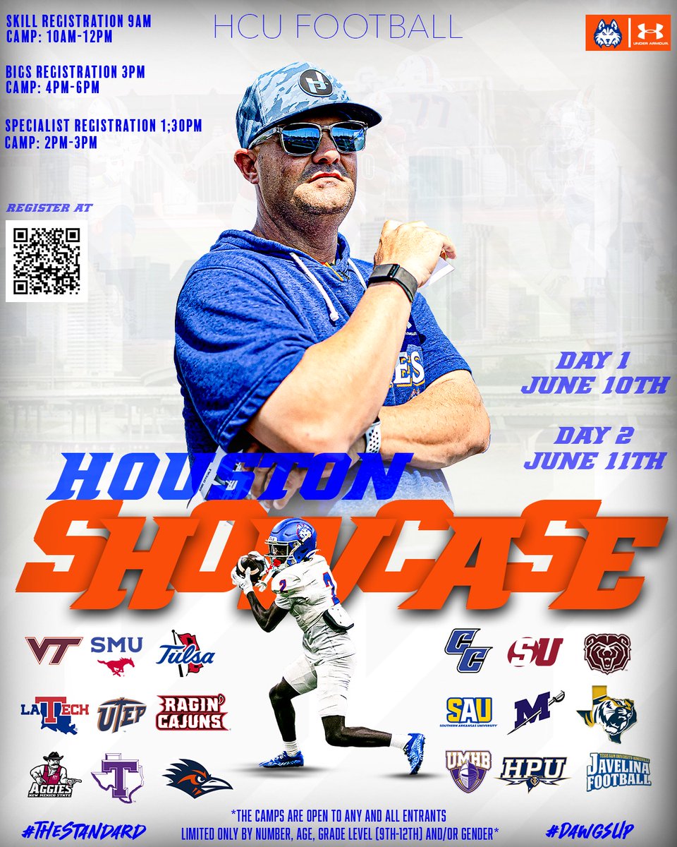 Coach Jason Bachtel (@hcucoachbachtel) on Twitter photo Class of 26, you are on the clock ⏰
Camp will be here soon, and spots are LIMITED and are filling fast.Don't miss your OPPORTUNITY, to be Evaluated by coaches at all levels.
Get signed up today.
Huskyfbcamps.com
#DawgsUp
#TheStandard
<a href="/HCUFootball/">HCU Football</a> Class of 26, you are on the clock ⏰
Camp will be here soon, and spots are LIMITED and are filling fast.Don't miss your OPPORTUNITY, to be Evaluated by coaches at all levels.
Get signed up today.
Huskyfbcamps.com
#DawgsUp
#TheStandard
<a href="/HCUFootball/">HCU Football</a>