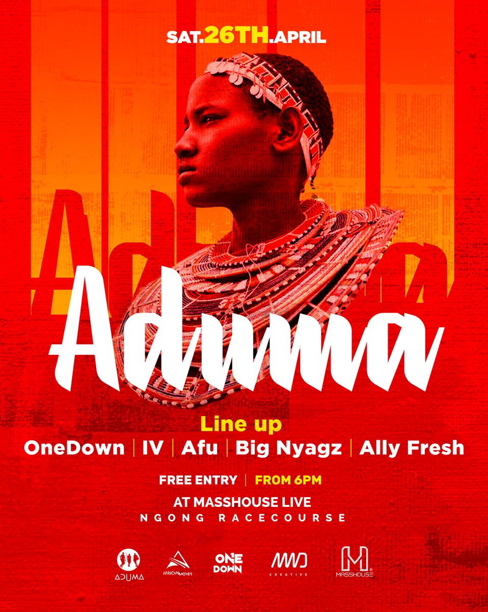 Aduma Presents (@adumapresents) on Twitter photo Tribe,weโre back at the big house this Saturday. ๐ซ
Come experience oontz oontz by <a href="/djallyfresh_/">DJ Ally Fresh</a> <a href="/OneDownLIVE/">Oontz Master</a> <a href="/bignyagz/">KARAGITAโข๏ธ</a> <a href="/iv_ey/">IV ๐ง</a> and more on that massive
๐ <a href="/masshouse_ke/">MasshouseโขLive โข๏ธ</a> sound system!๐
Entry is free but strictly 21+ years on age.
See you under the disco ball ๐ชฉ ๐๐ฝ๐ฅ๐บ๐ฝ Tribe,weโre back at the big house this Saturday. ๐ซ
Come experience oontz oontz by <a href="/djallyfresh_/">DJ Ally Fresh</a> <a href="/OneDownLIVE/">Oontz Master</a> <a href="/bignyagz/">KARAGITAโข๏ธ</a> <a href="/iv_ey/">IV ๐ง</a> and more on that massive
๐ <a href="/masshouse_ke/">MasshouseโขLive โข๏ธ</a> sound system!๐
Entry is free but strictly 21+ years on age.
See you under the disco ball ๐ชฉ ๐๐ฝ๐ฅ๐บ๐ฝ