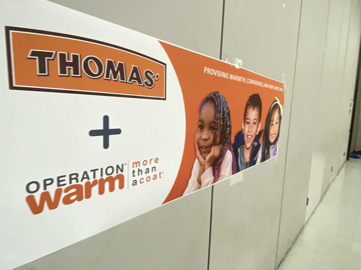 PierreSimmons36 (@psimmons36) on Twitter photo Thomas' (the brand known for English Muffins and Bagels) will partner with Operation Warm to donate 235 pairs of shoes to students at Walter G. Beyers School. This event from 8:00 am – 12:00 pm is part of a nationwide initiative bringing essential footwear and socks Thomas' (the brand known for English Muffins and Bagels) will partner with Operation Warm to donate 235 pairs of shoes to students at Walter G. Beyers School. This event from 8:00 am – 12:00 pm is part of a nationwide initiative bringing essential footwear and socks