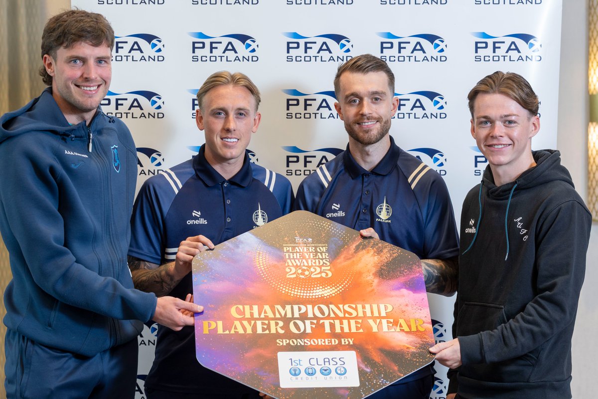 PFA Scotland (@pfascotland) on Twitter photo Your four PFA Scotland Championship Player of the Year nominees for 2025๐
<a href="/1stClassCU/">1stClassCU</a> | #PFAScotland Your four PFA Scotland Championship Player of the Year nominees for 2025๐
<a href="/1stClassCU/">1stClassCU</a> | #PFAScotland