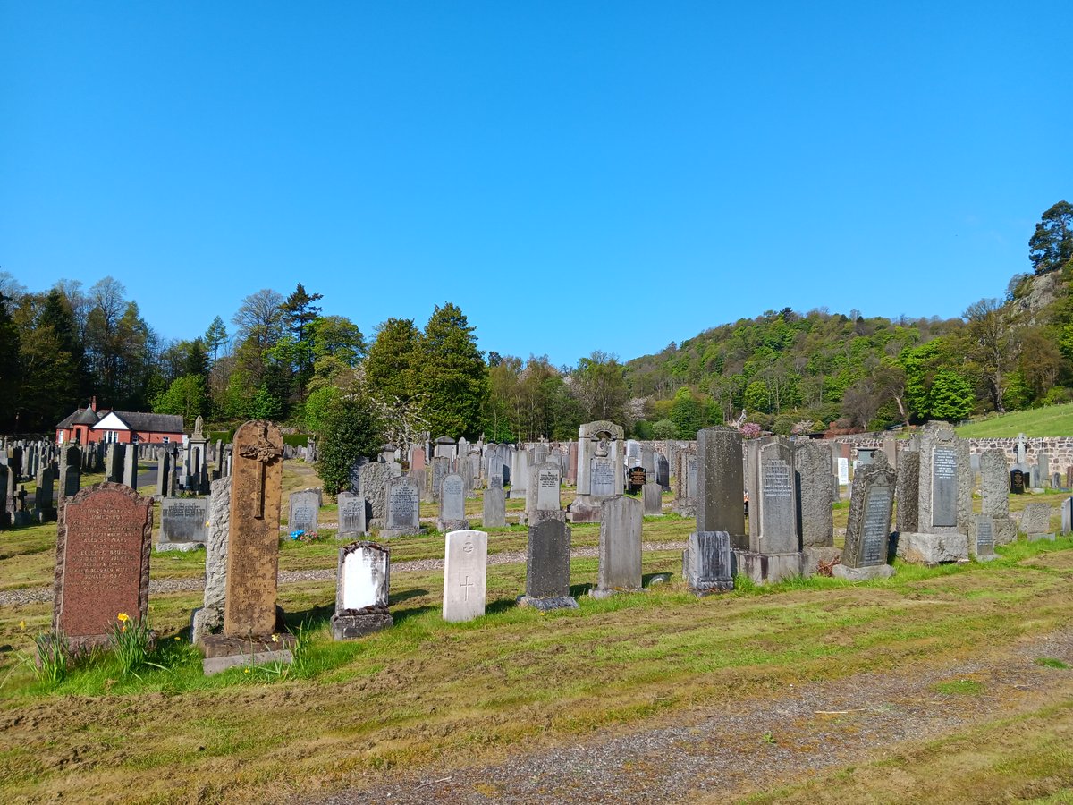 BrianWITGuy's tweet image. Logie Cemetery &amp;amp; Logie Old Churchyard, Stirlingshire in the Spring sunshine for an #EOHO @CWGC  inspection this morning
