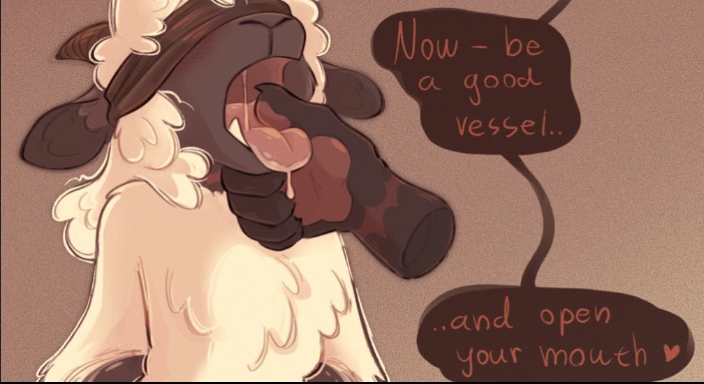 Realised I havent posted this here 👀 

full pic on my 18+ bsky (frecktheheck) or furaffinity (frecklebastard)

#cotlnsfw
