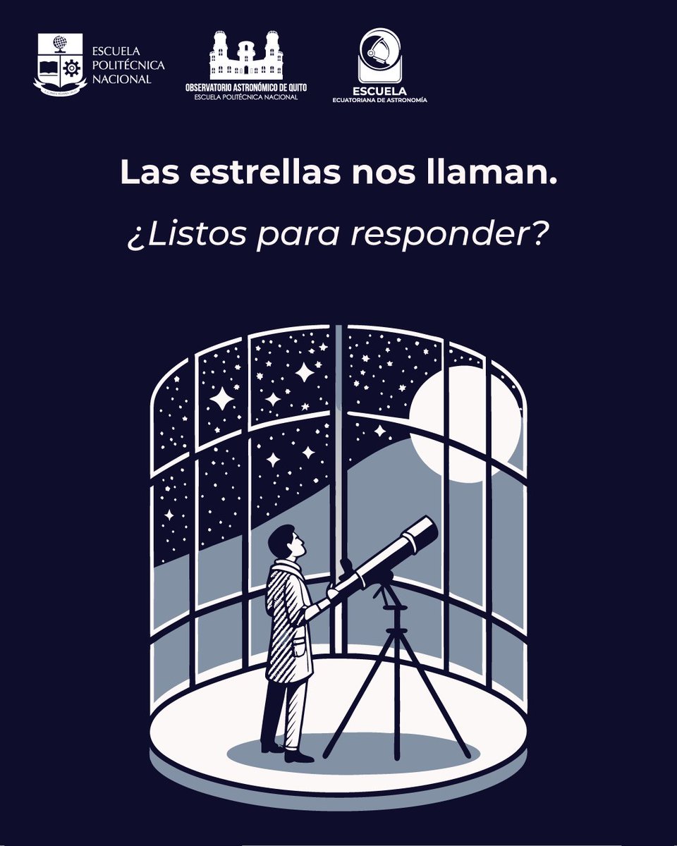 Las estrellas nos llaman. Una ventana al infinito, la curiosidad se enciende como la luz de una estrella distante. ¿Alguna vez has sentido esa invitación silenciosa del cosmos, esperando tu respuesta? Muy pronto conocerás más sobre cómo responder a esta llamada... #SomosOAQ #EEAA