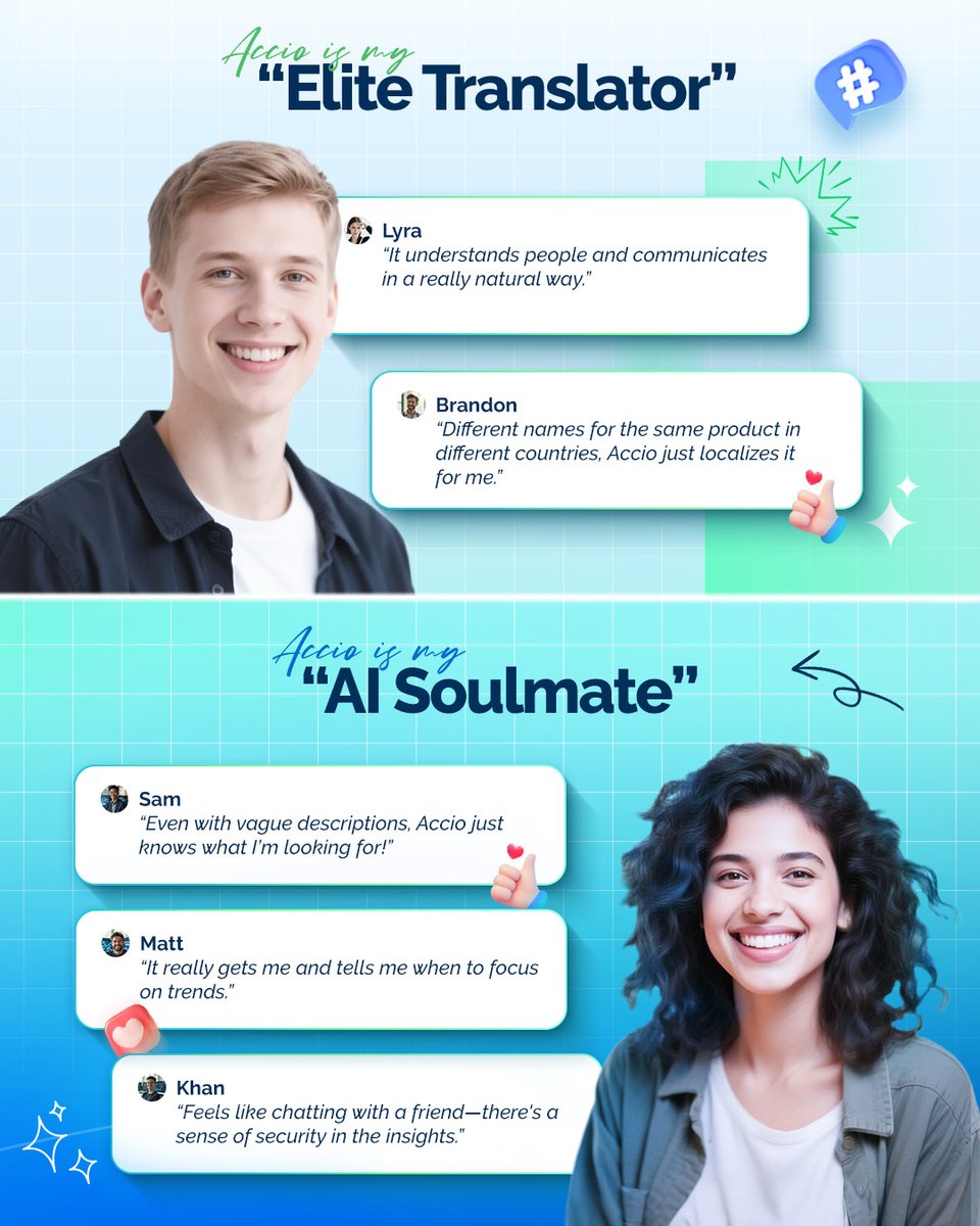 In our user research, we found that Accio not only truly makes it easier for users to run their biz, but also feels like a friend accompanying them on their journey.  

✨This is a milestone that inspires us to keep moving forward, thanks for all the supports!  🙏 🙏