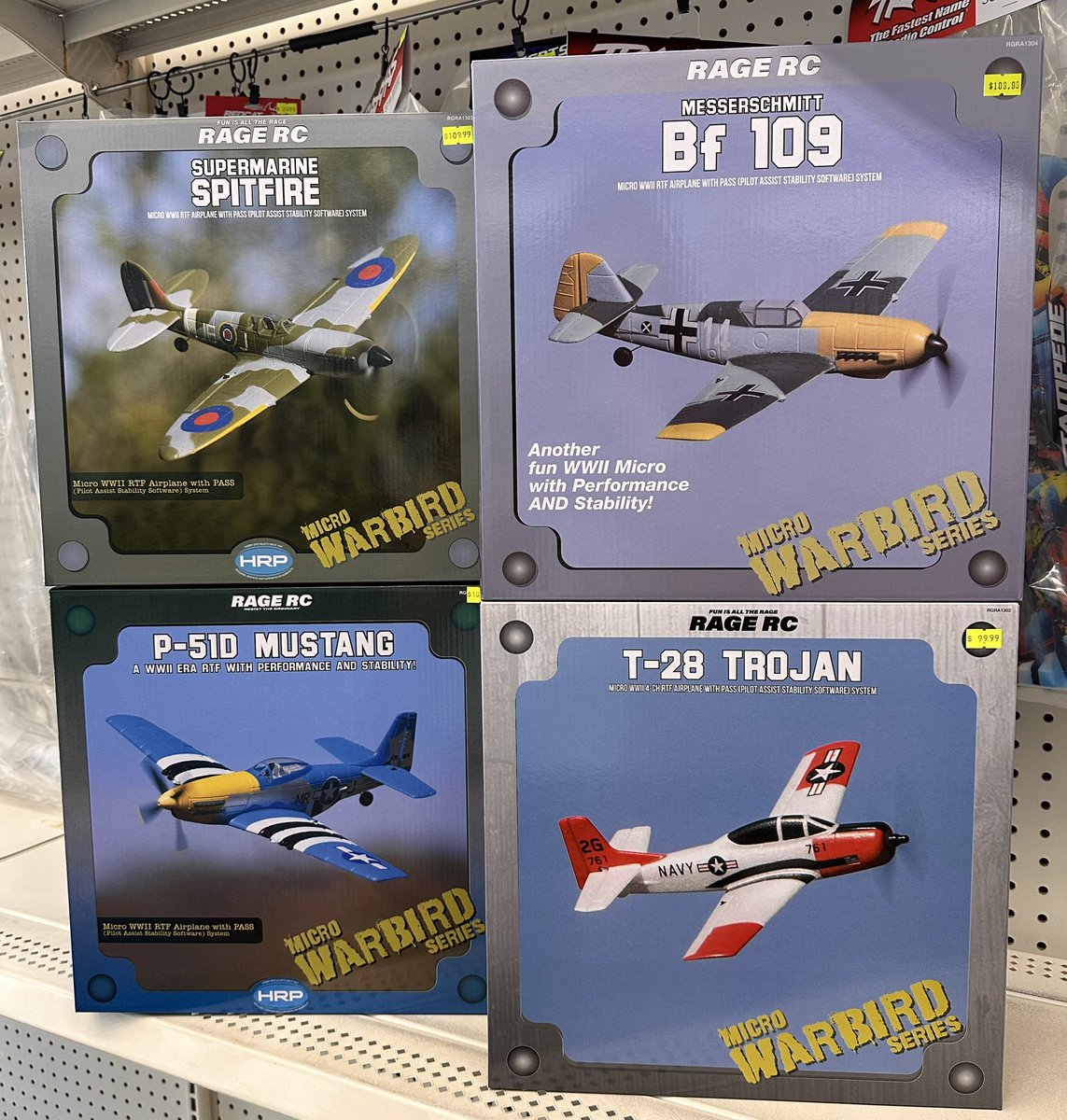 Start flying for just $109.99! ✈️
Our Rage RC Micro Planes come with everything included and are a great option for beginner level rc enthusiasts.