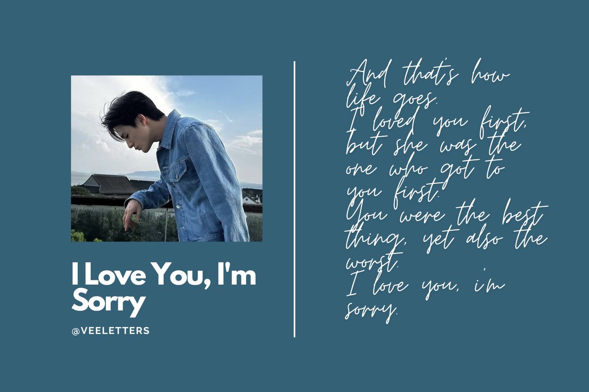 letterssdeyy's tweet image. i love you, i'm sorry 

“i loved you first but she got you first.”

lee jeno local au
