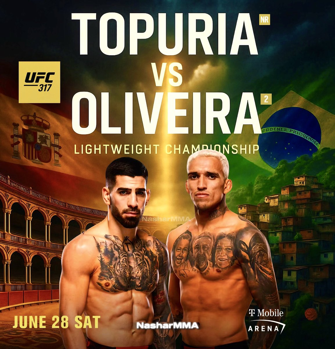 🚨BREAKING🚨: There will be NO interim title, it’s undisputed or vacant. Ilia Topuria will fight for the UFC Lightweight title at UFC 317 on June 28. 🤯🥊

If Islam Makhachev stays at Lightweight, he’ll defend the title against Topuria. 🇪🇸🏆🇷🇺

If Makhachev moves to Welterweight,