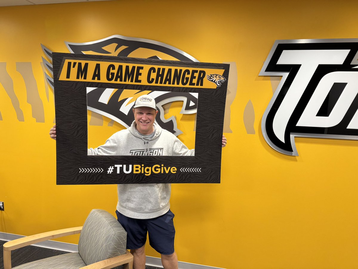 Tiger Athletic Fund (@towson_taf) on Twitter photo We have our first three coaches to step up and give today! Thank you to <a href="/Towson_BASE/">Towson Baseball</a> Coach Tyner <a href="/Towson_GYM/">Towson Gymnastics</a> Coach Ramirez <a href="/Towson_FH/">Towson Field Hockey</a> Coach Salem for their support! #GohTigers #TUBigGive We have our first three coaches to step up and give today! Thank you to <a href="/Towson_BASE/">Towson Baseball</a> Coach Tyner <a href="/Towson_GYM/">Towson Gymnastics</a> Coach Ramirez <a href="/Towson_FH/">Towson Field Hockey</a> Coach Salem for their support! #GohTigers #TUBigGive