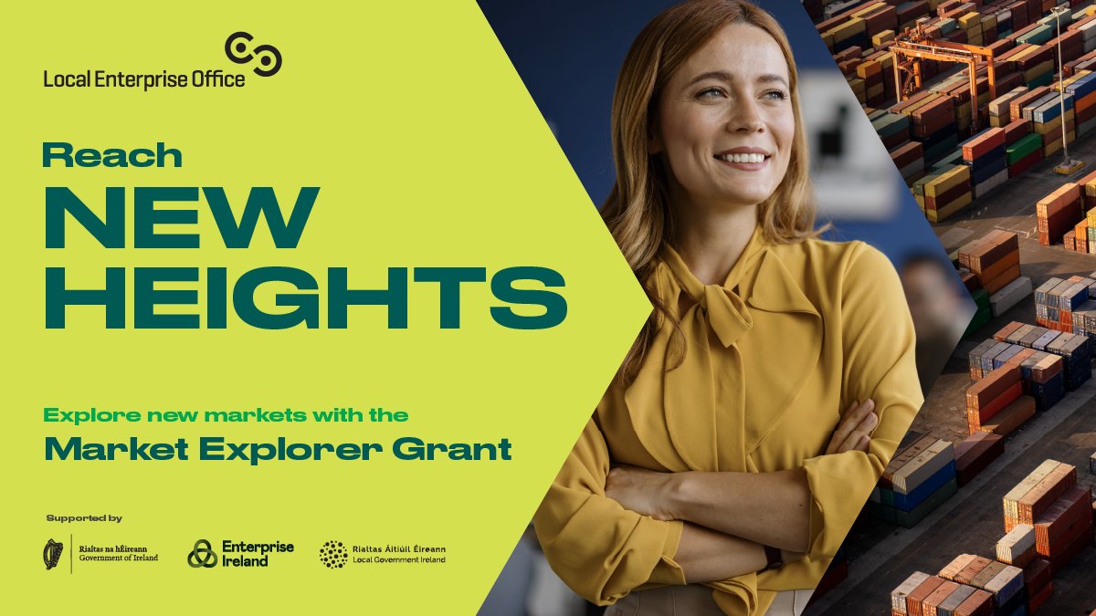 LEOwexford's tweet image. Thinking global?
The Market Explorer Grant helps Wexford SMEs research and enter new markets.

✅ Consultancy
✅ Market research
✅ Travel support

Explore the opportunity: localenterprise.ie/Wexford/Financ…
#ExportReady #WexfordBusiness #MarketExplorer #LEOWexford #SMEs
