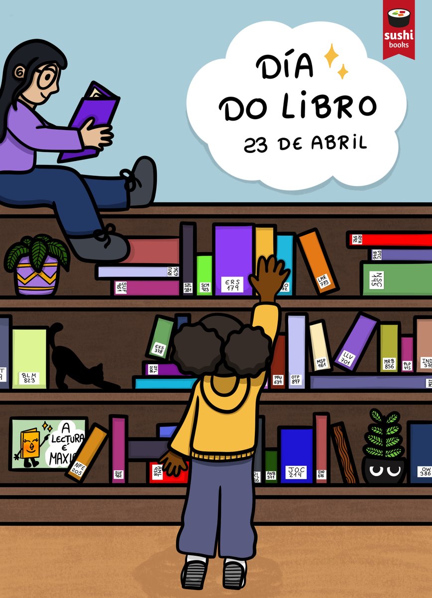 Ter un sempre á man, non perdelos de vista, saborear os momentos compartidos, escoitar como cho contan cando aínda non podes descifralos, sentir a súa presenza no ambiente. Que os libros te acompañen toda a vida!
(Ilustración de Laura Rodríguez)