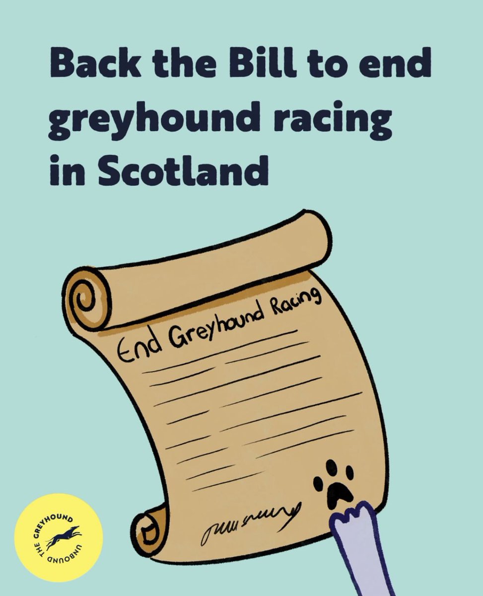 From anywhere in the world, you can join me in supporting an end to greyhound racing in Scotland!

Please take action by emailing the Minister Jim Fairlie, urging him to support the Prohibition of Greyhound Racing (Scotland) Bill.

#UnboundTheGreyhound secure.onekind.org/page/166450/ac…
