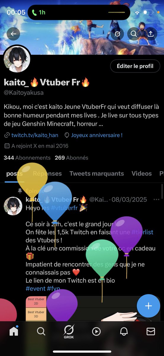 iT'S MY BIRTHDAY !!! 🎉
#vtuberfr #birthday