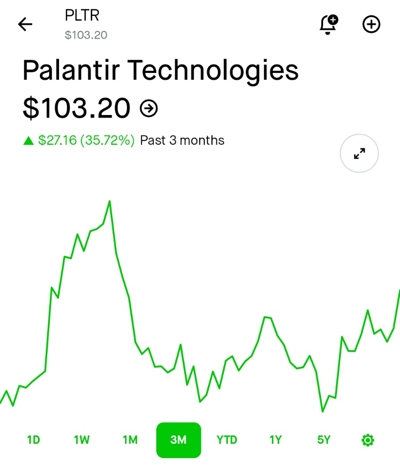 ⚫️"Palantir Ritorna sopra i 100 Dollari: Un Segnale di Ripresa?"