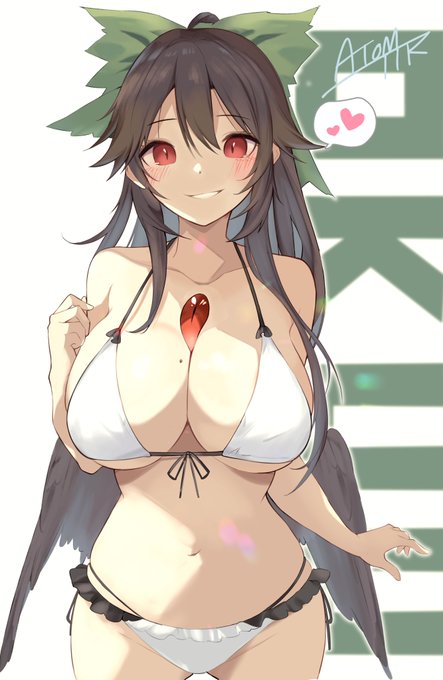 挑発的なお空💕
#東方Project #霊烏路空 