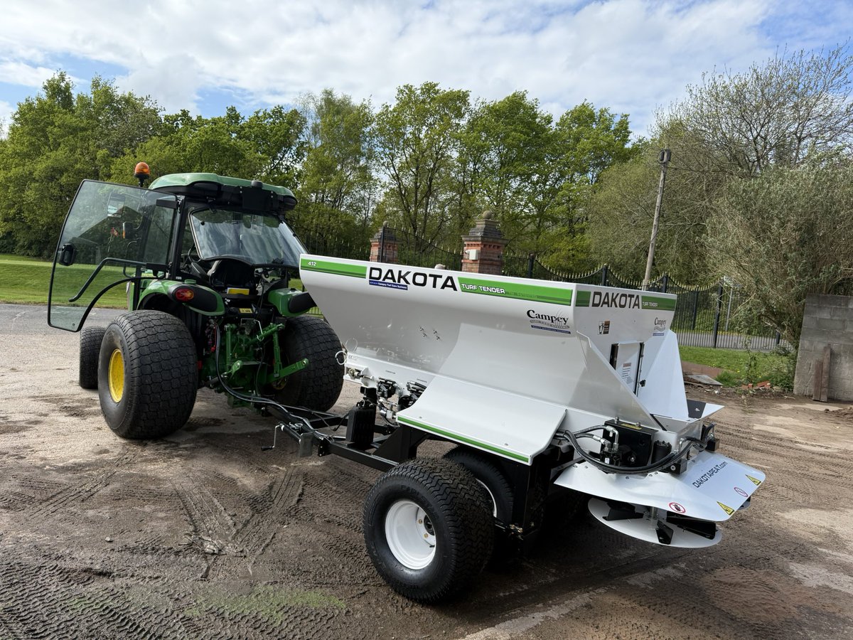The Bramhall Golf Club Greens (@bramhallgreens) on Twitter photo Had our new <a href="/REVDAKOTA/">Dakota Peat & Equipment</a> 412 delivered today. A great bit of kit which will allow us to get more sand out across the course in areas we are looking at improving. #teambramhall Had our new <a href="/REVDAKOTA/">Dakota Peat & Equipment</a> 412 delivered today. A great bit of kit which will allow us to get more sand out across the course in areas we are looking at improving. #teambramhall